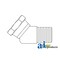 A & I Products 45 Female NPT Swivel X Male NPT Adapter 3.75 x4 x2 A-43B13 - alternate 2